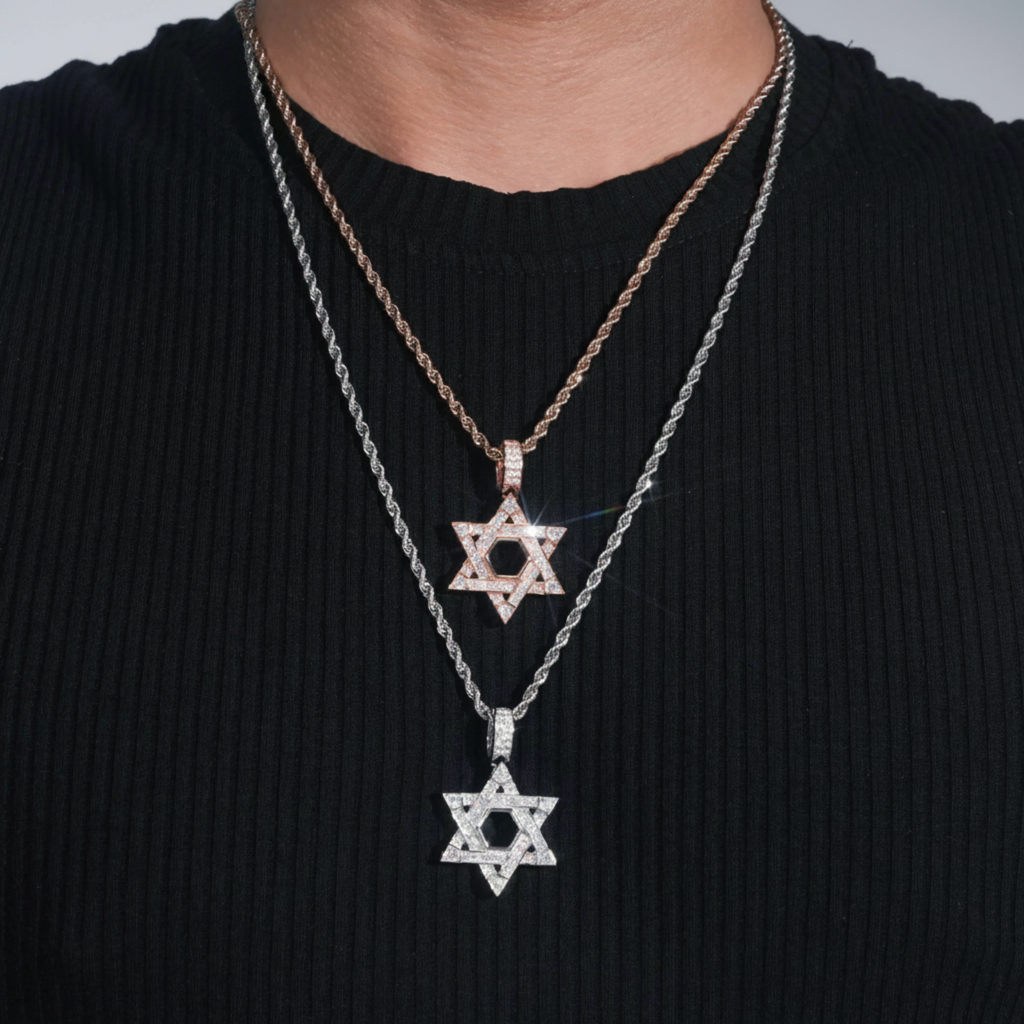 Moissanite Star of David Pendant