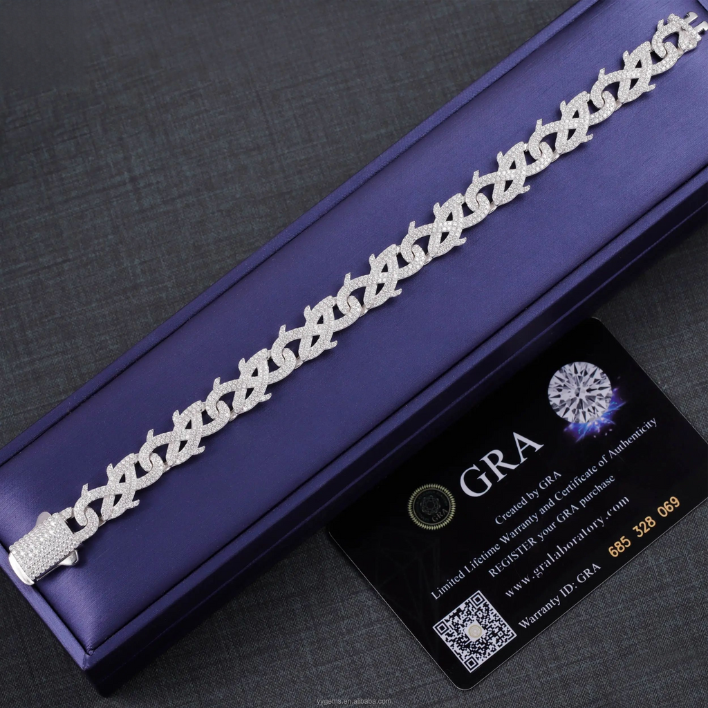 12mm Spiked Cuban Link Bracelet