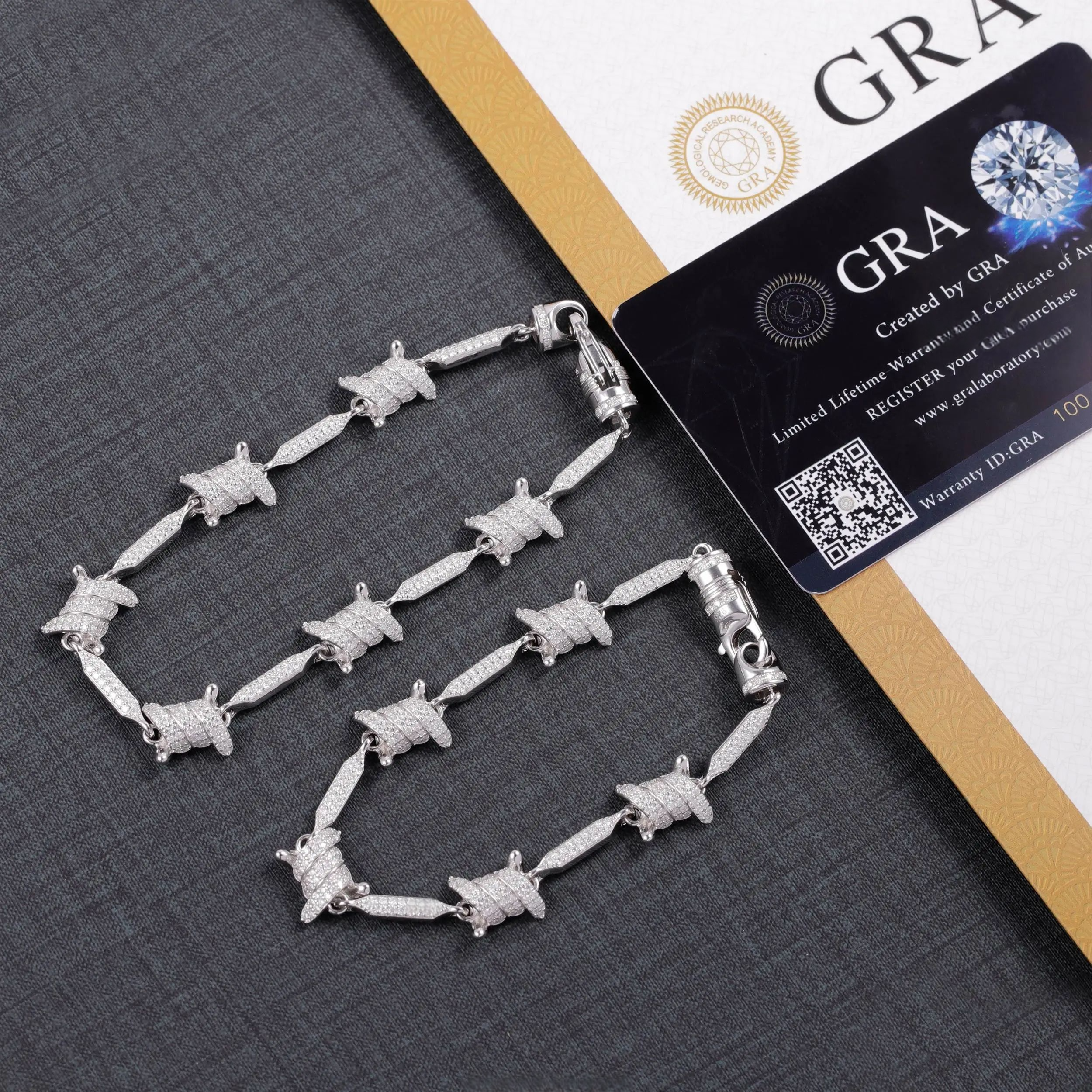 8mm Spiked Cuban Knot Bracelet