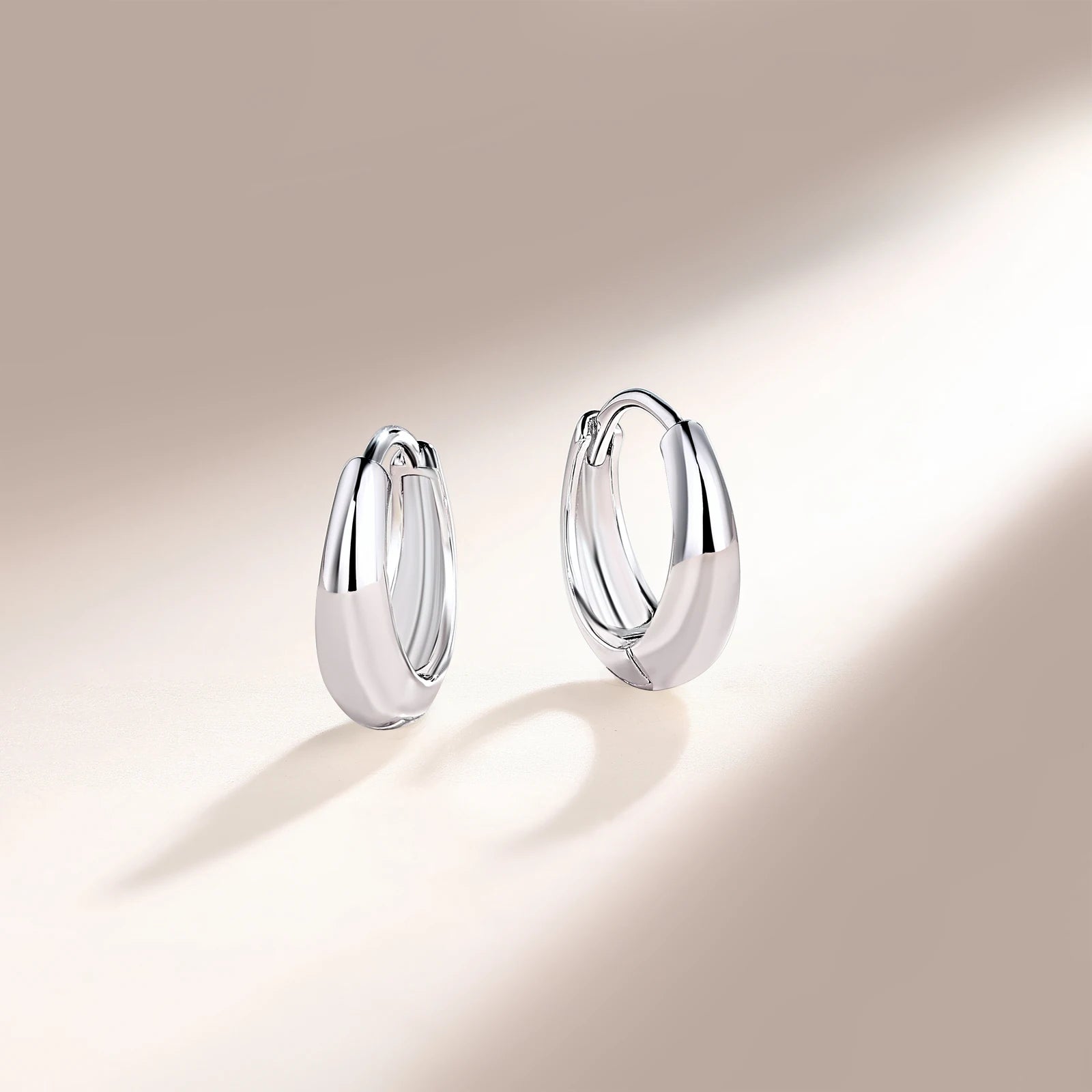 Sterling Silver Huggie Hoop Earrings