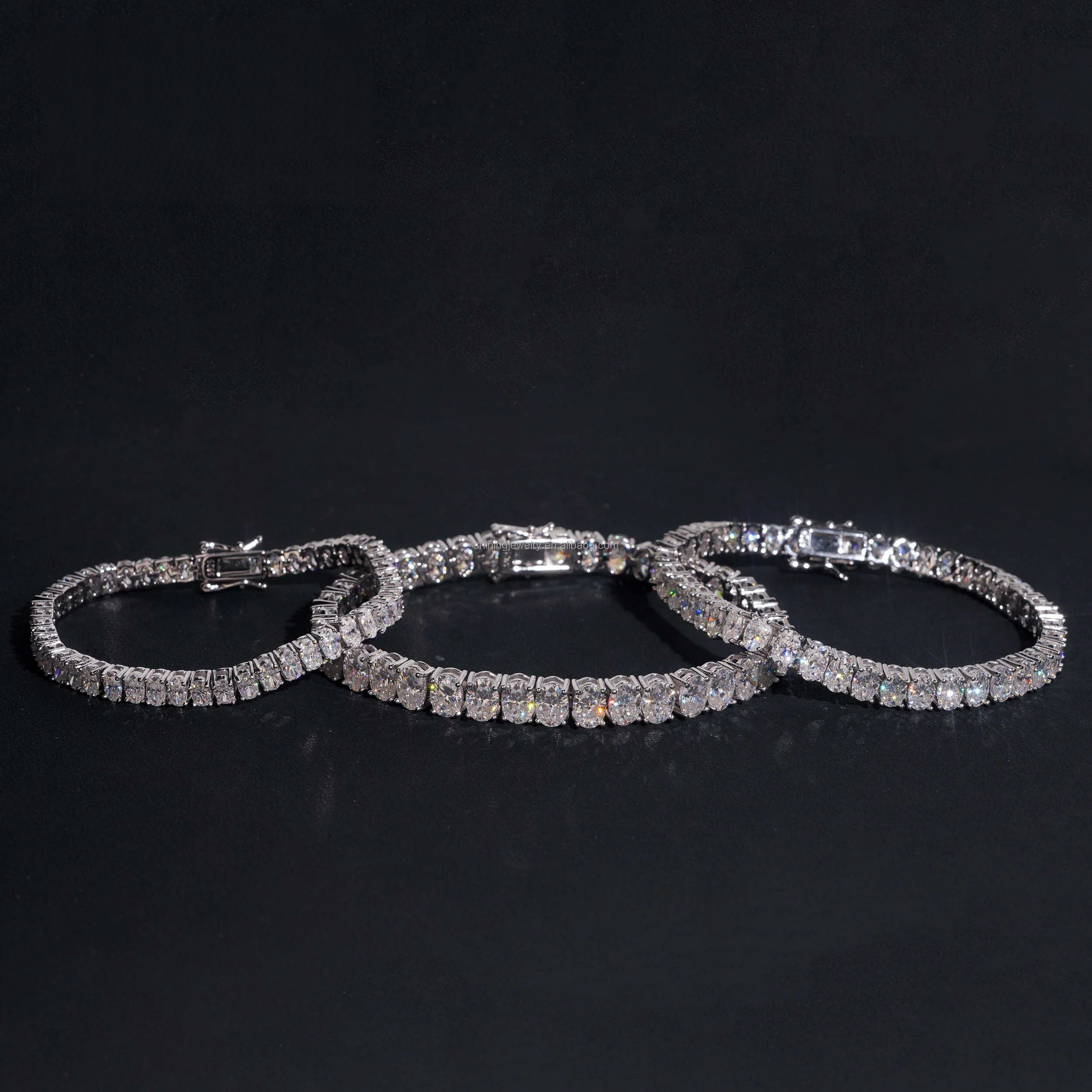 Oval Moissanite Tennis Bracelet