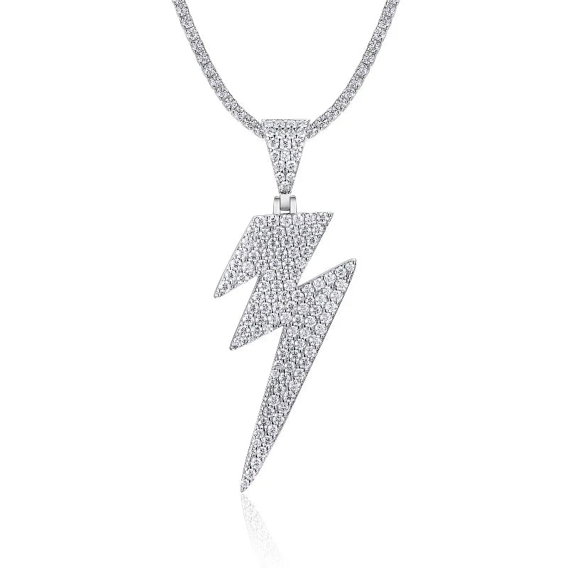 Lightning Bolt Diamond Pendant