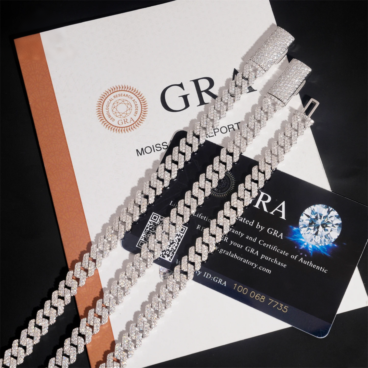 8mm Iced Out Moissanite Cuban Link Chain