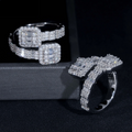 Baguette Cluster Ring