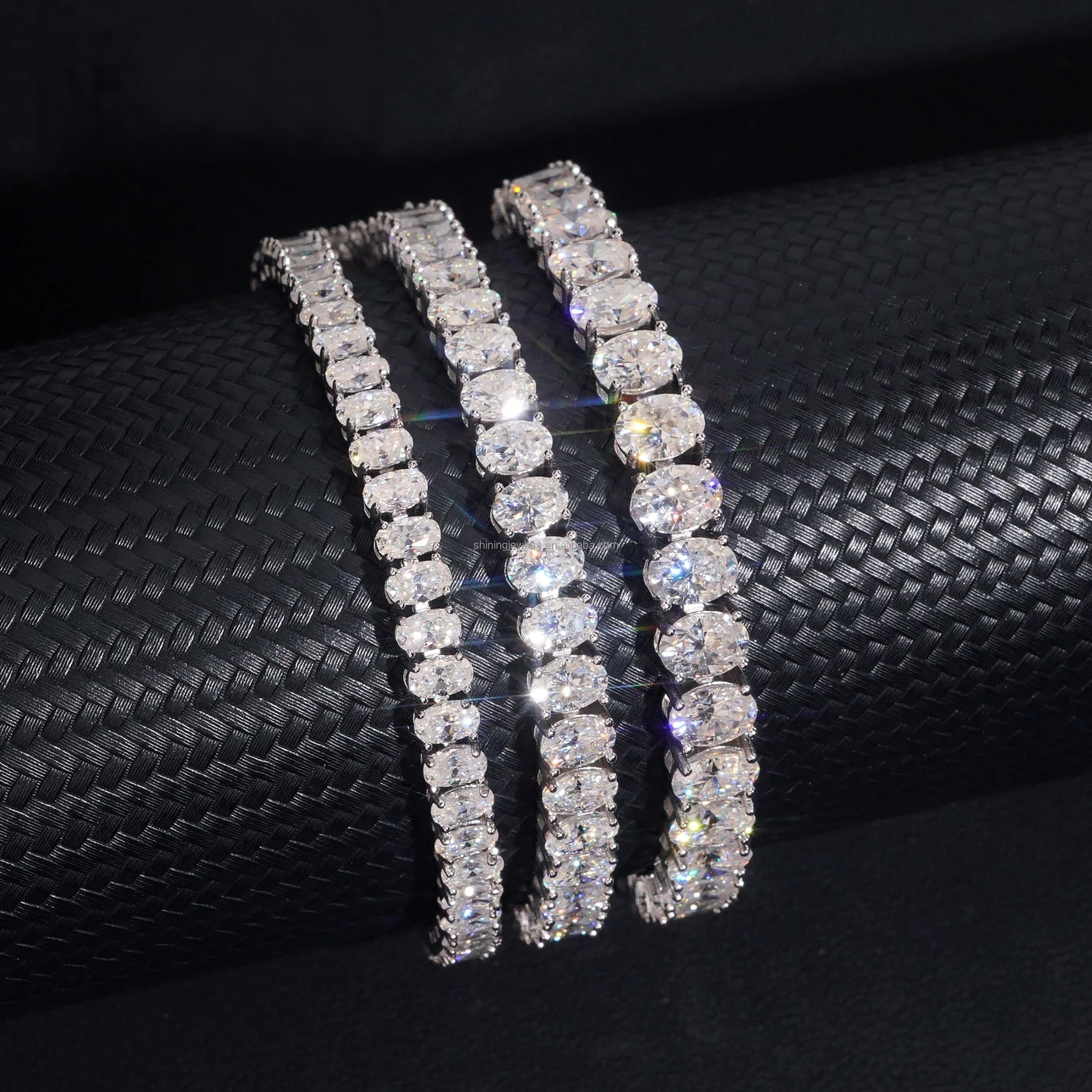 Oval Moissanite Tennis Bracelet