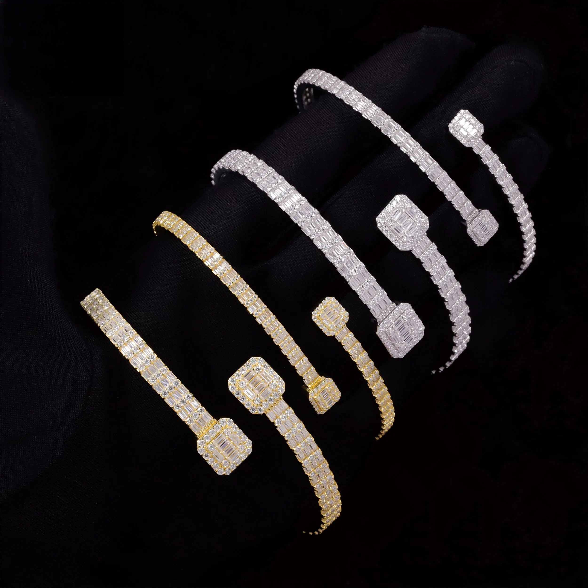 Moissanite Diamond Bangle