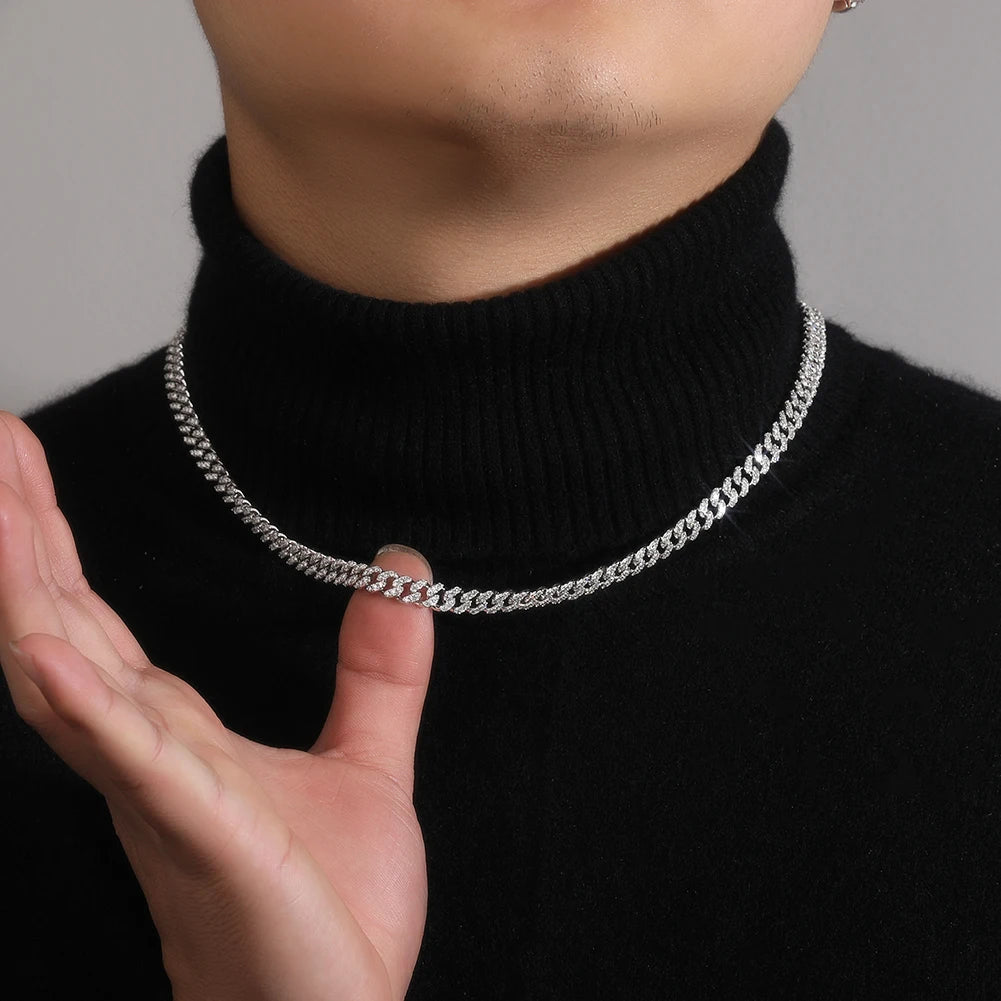 6mm Iced Out Cuban Link Chain