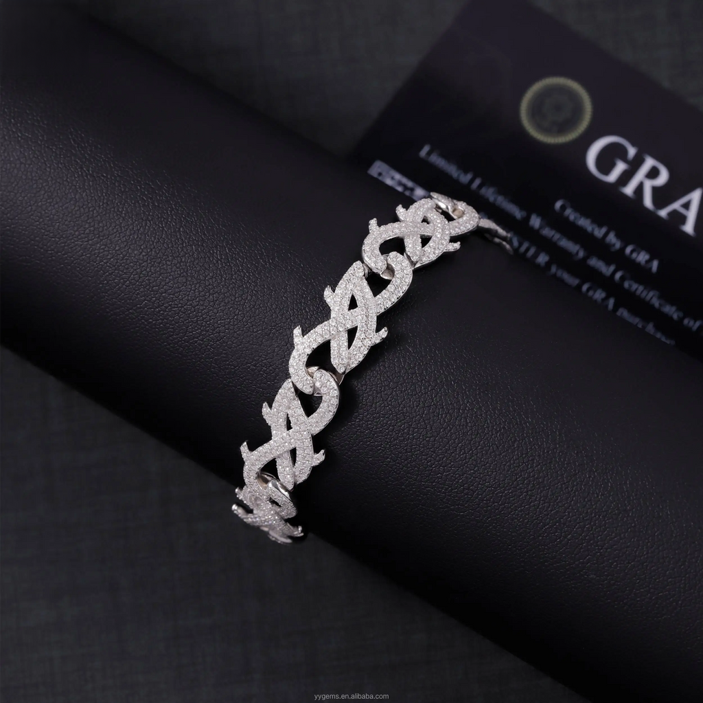 12mm Spiked Cuban Link Bracelet