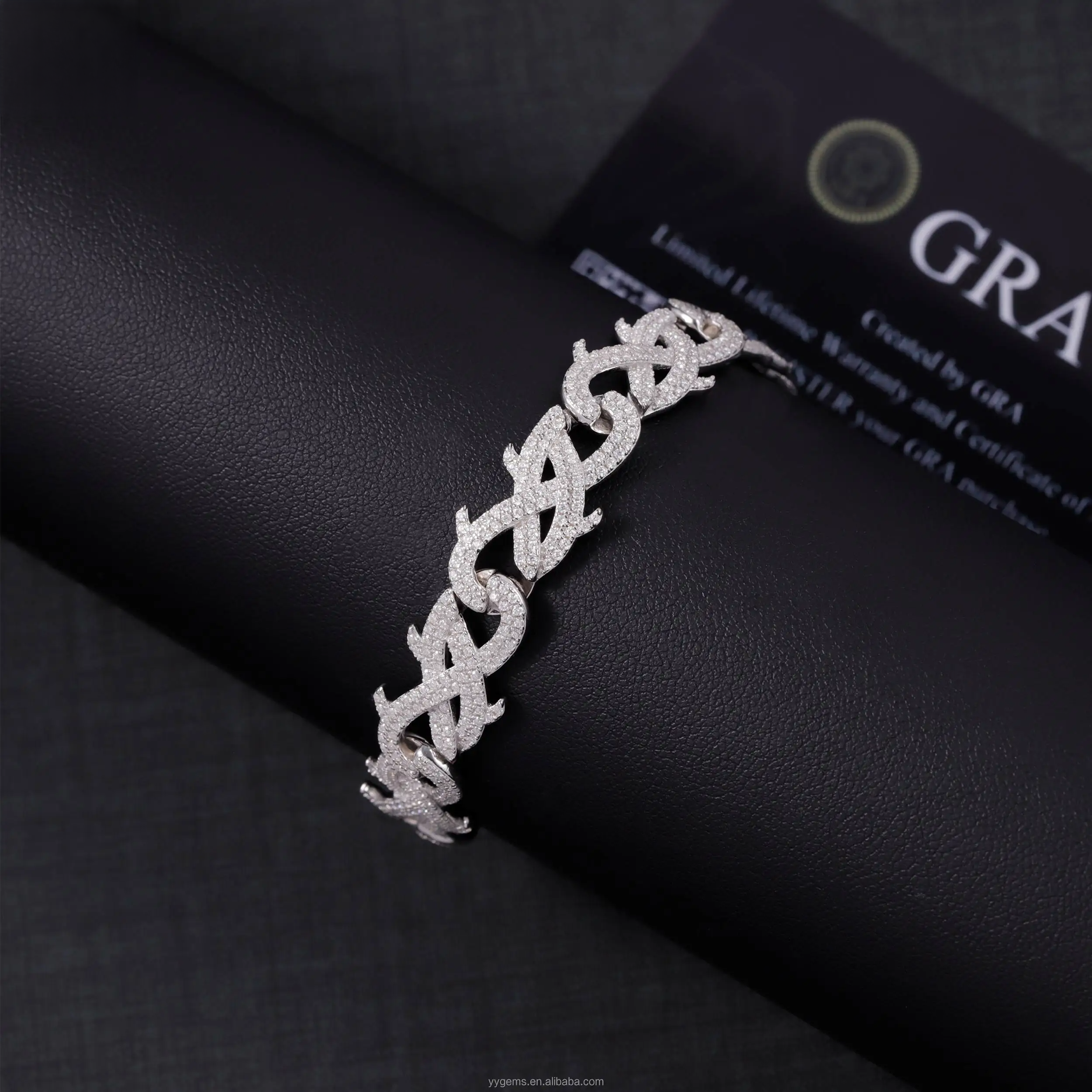 12mm Spiked Cuban Link Bracelet