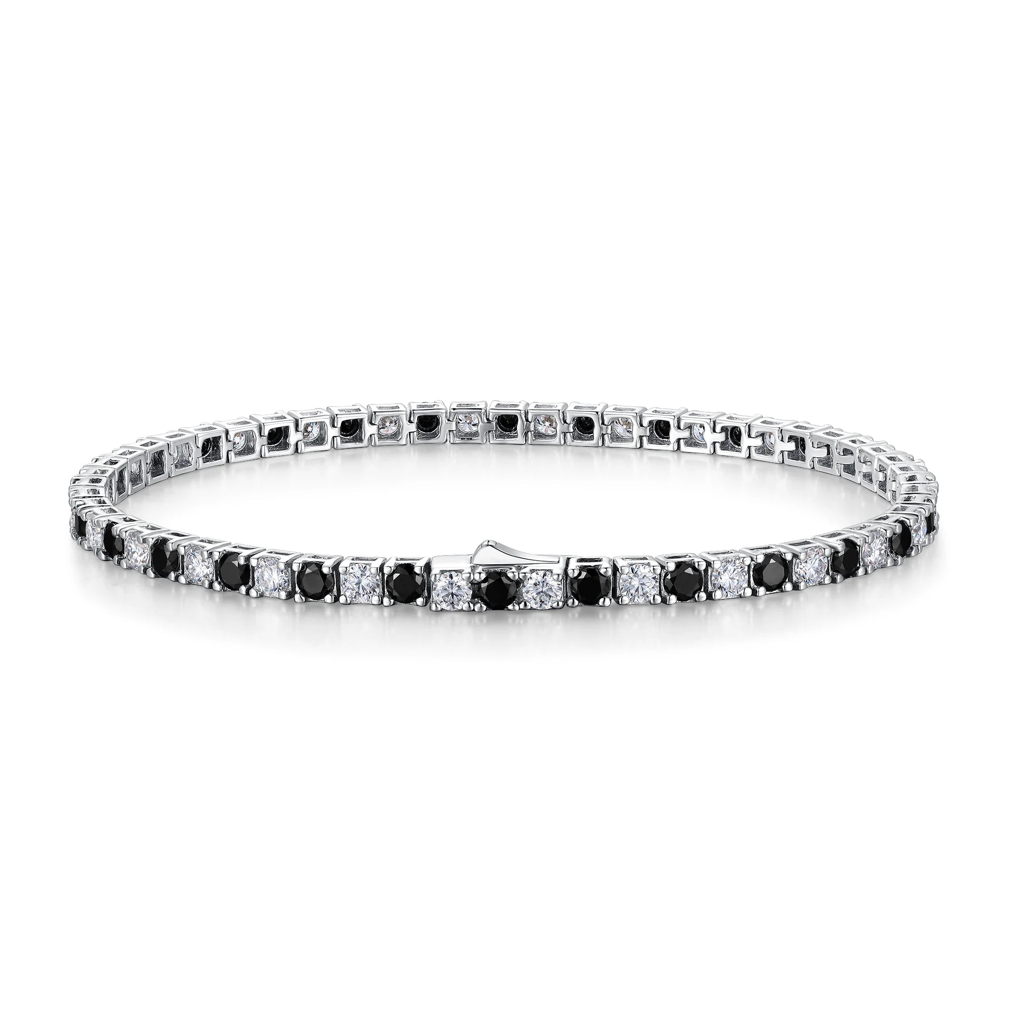 Black & White Tennis Bracelet