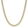 Princess Cut Moissanite Tennis Necklace