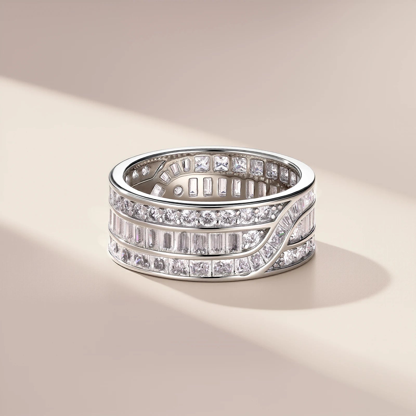 Interwoven Moissanite Ring