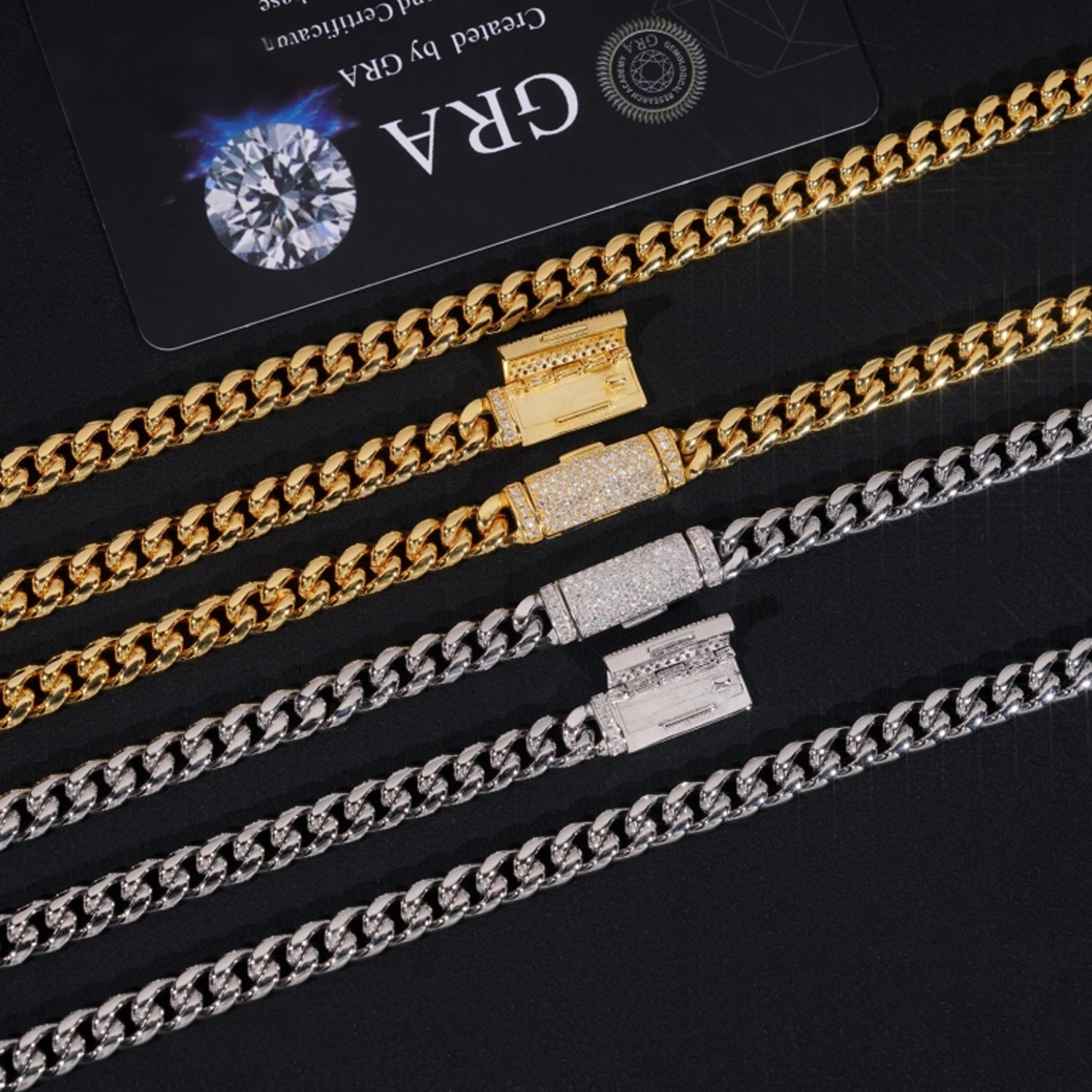 6mm Classic Moissanite Cuban Chain