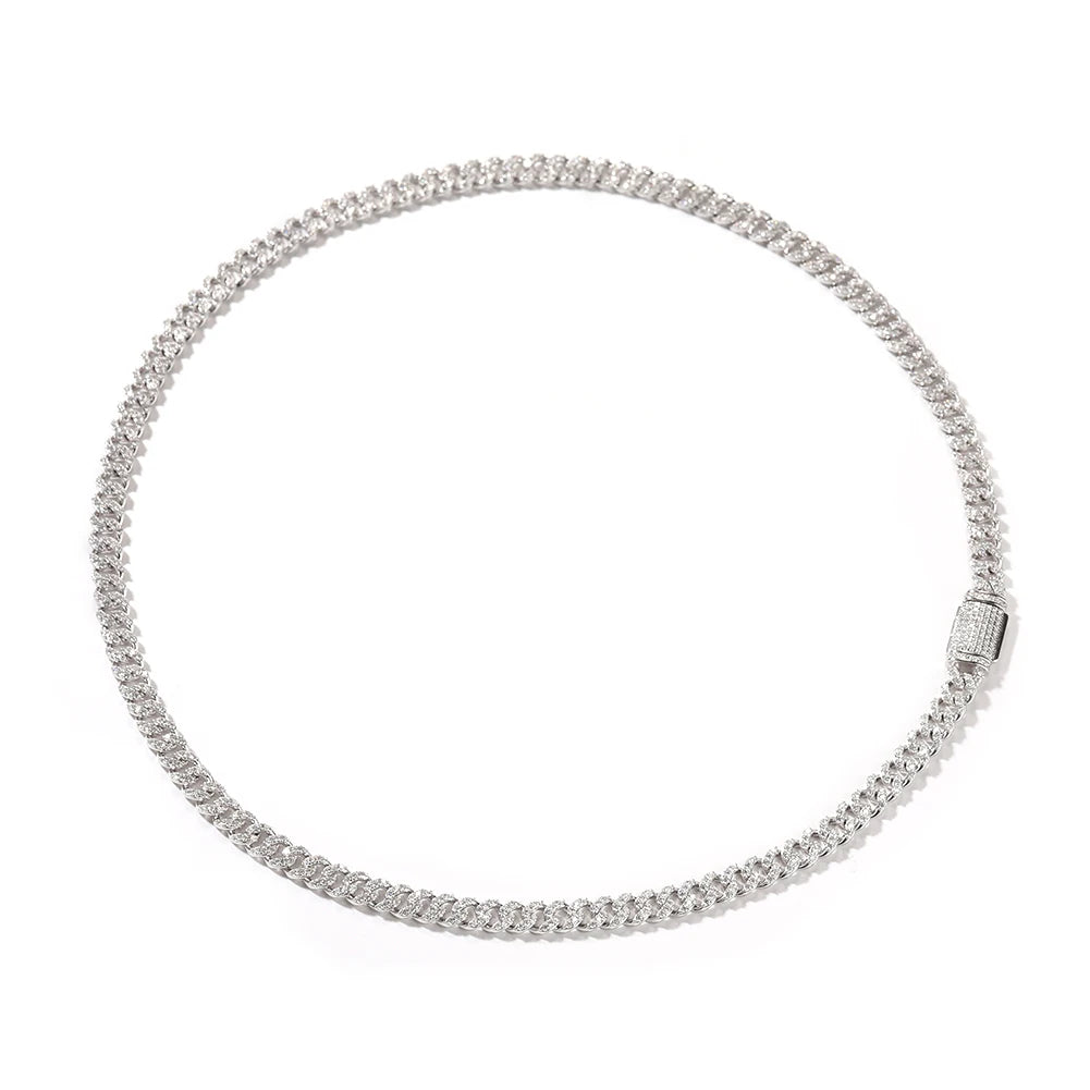 6mm Iced Out Cuban Link Chain
