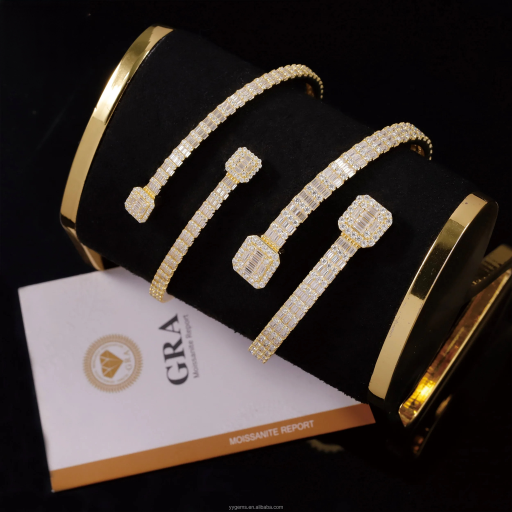 Moissanite Diamond Bangle