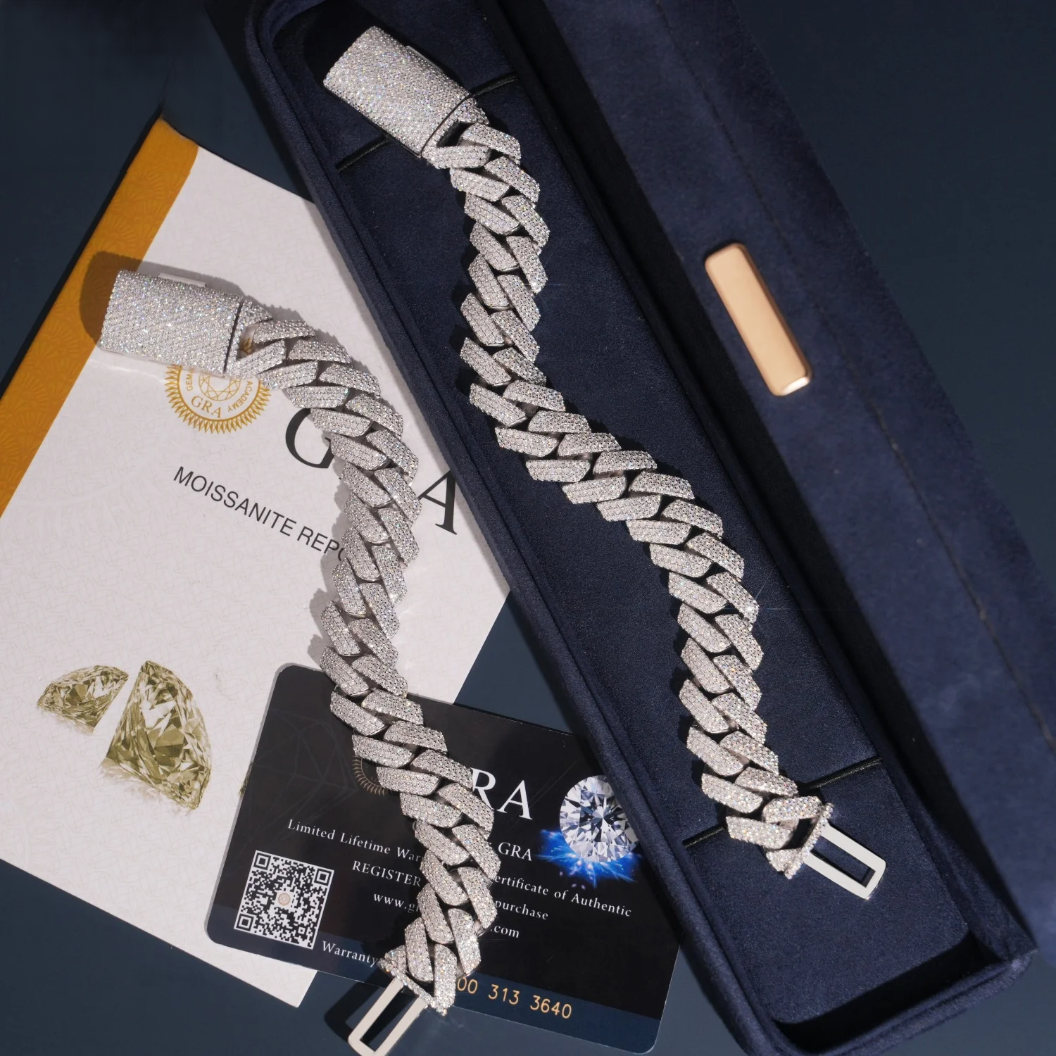 Moissanite Cuban Link Chain