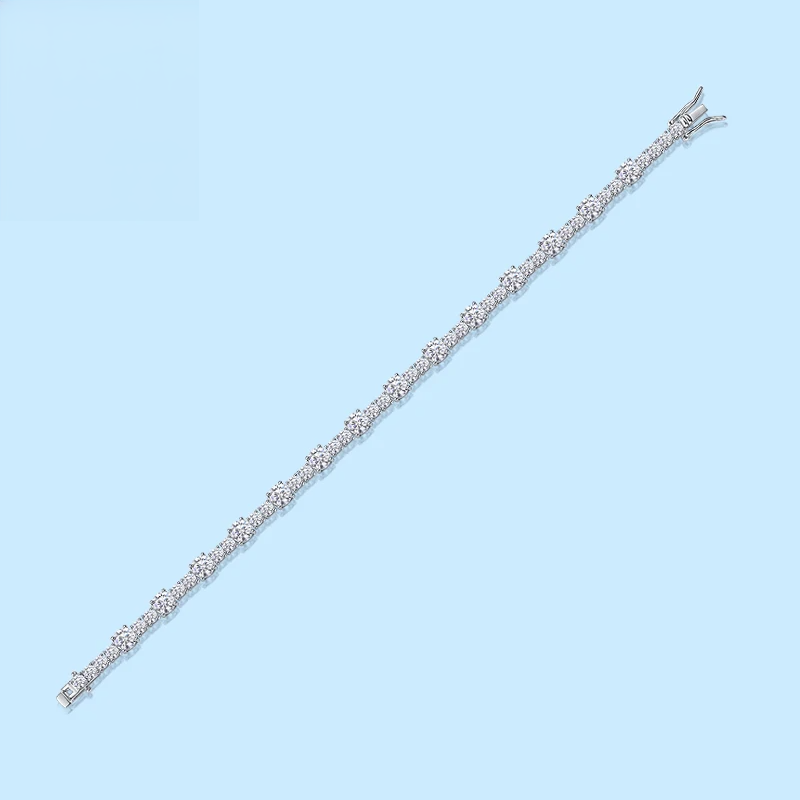 Staggered Tennis Bracelet