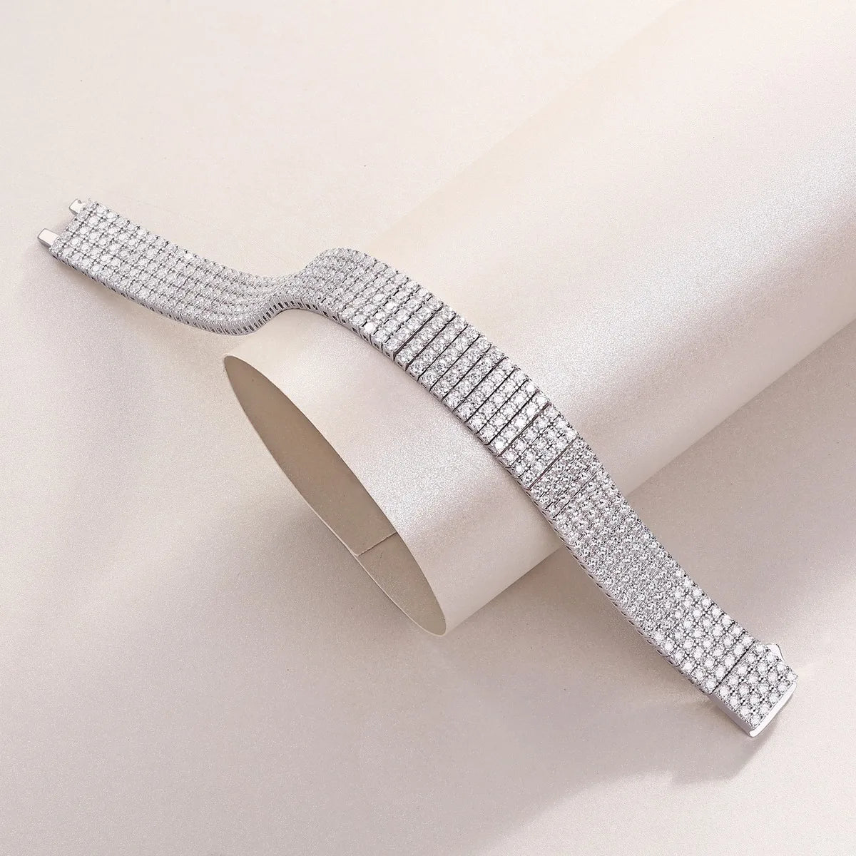 Multi-Row Moissanite Tennis Bracelet