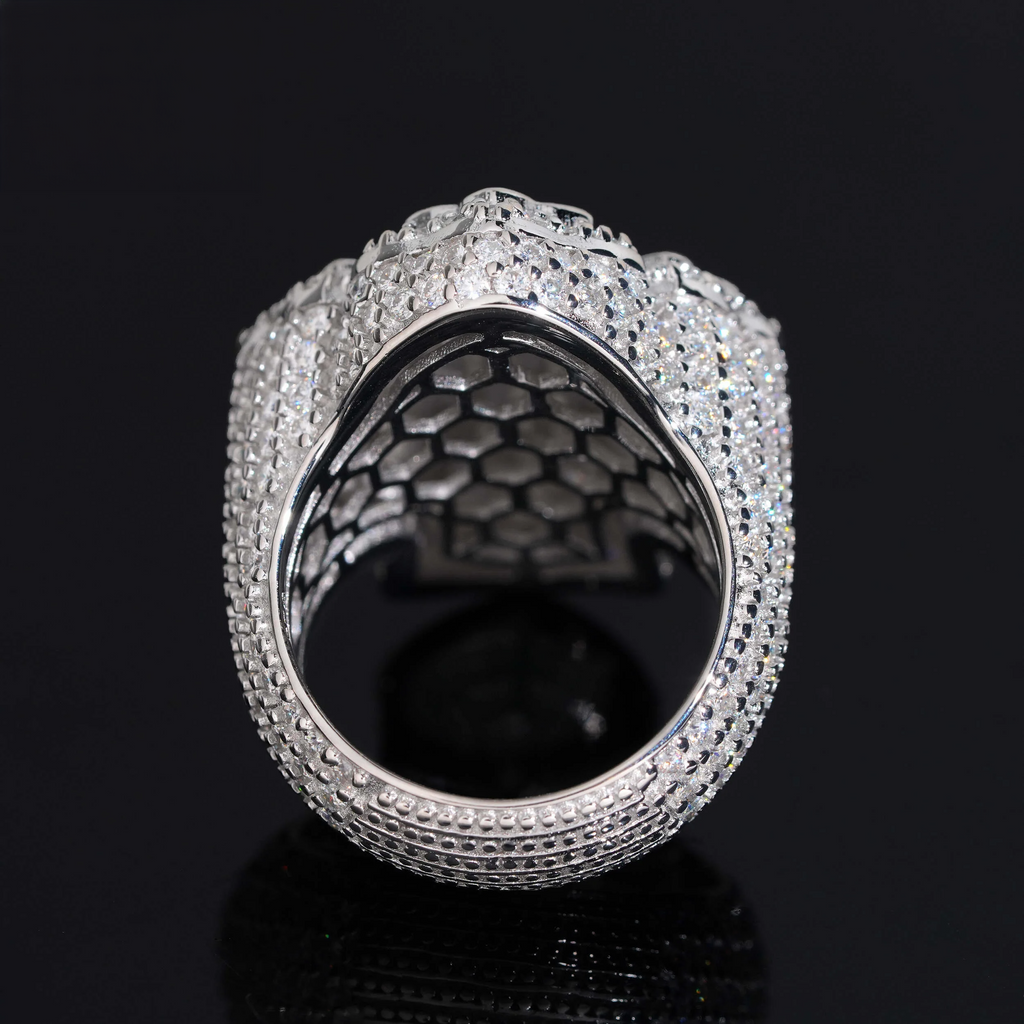 Baguette Moissanite Cross Ring