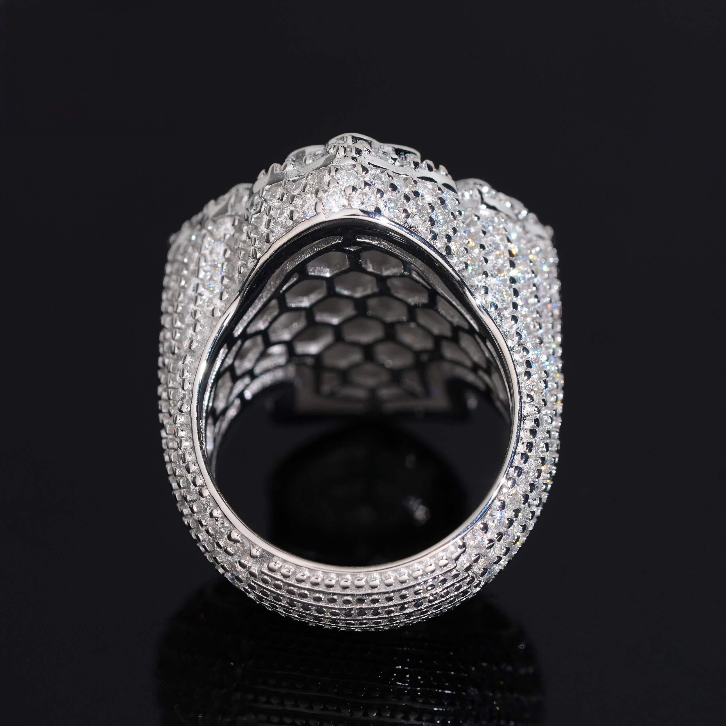Baguette Moissanite Cross Ring