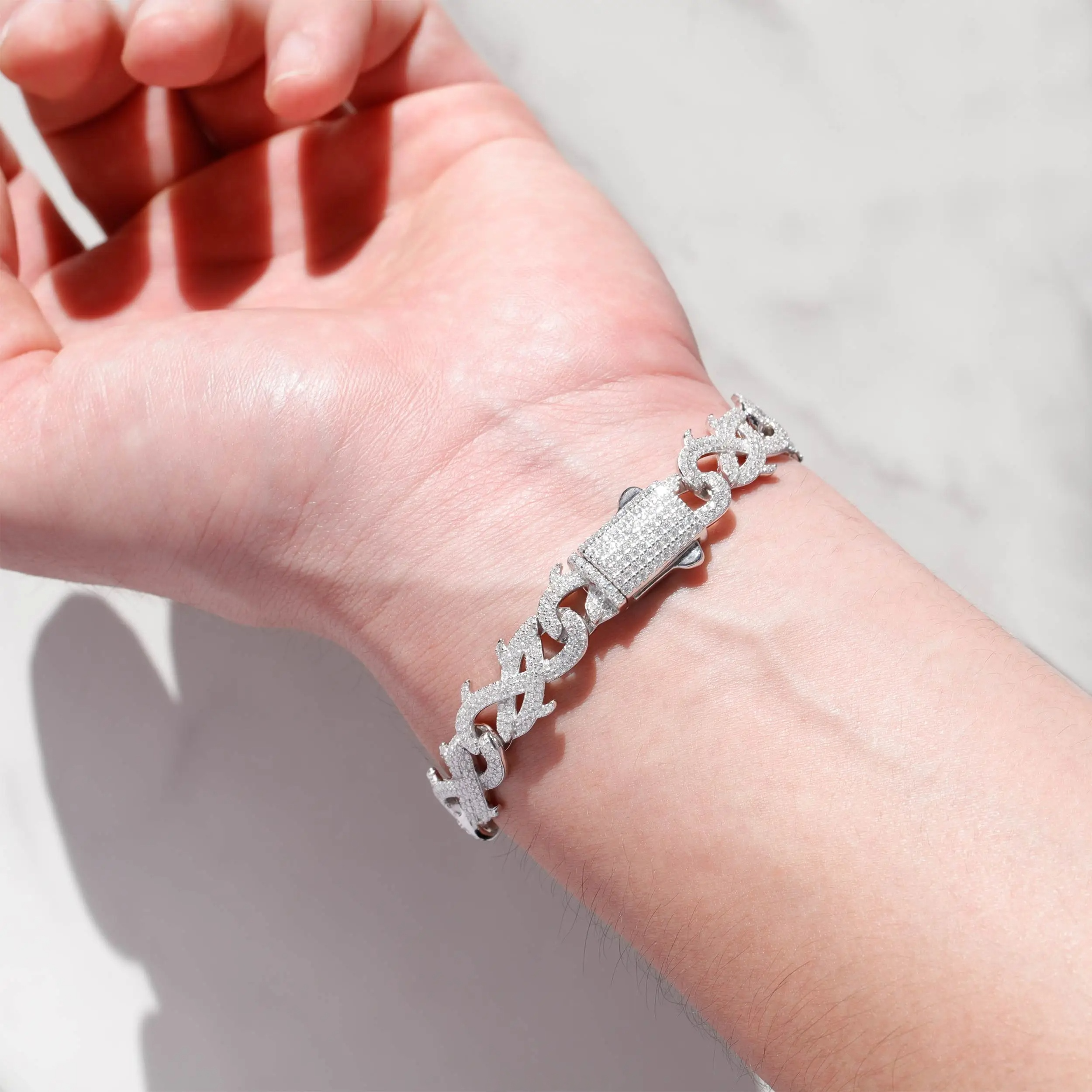 12mm Spiked Cuban Link Bracelet