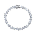Mixed Cut Moissanite Tennis Bracelet