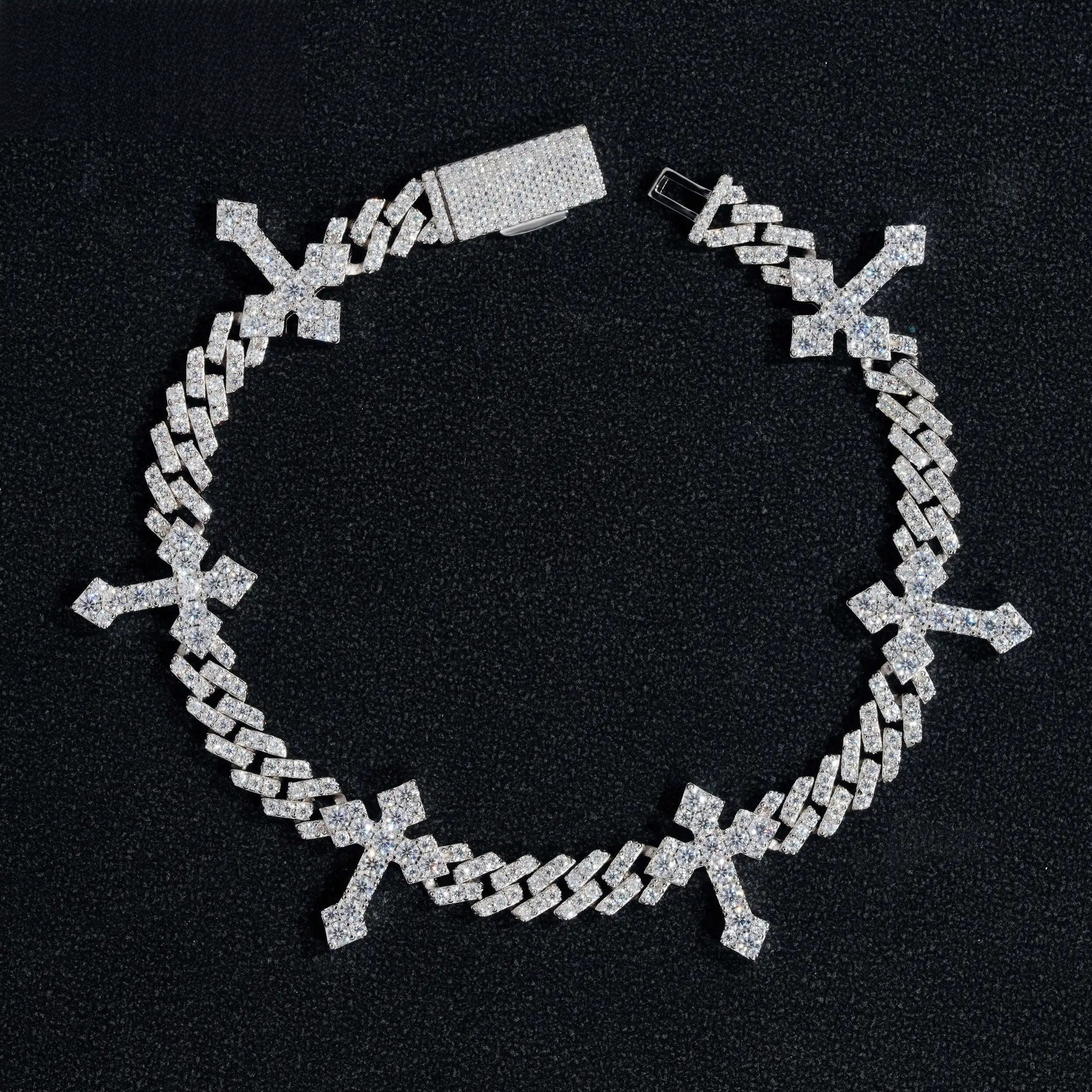 Cross Cuban Link Bracelet
