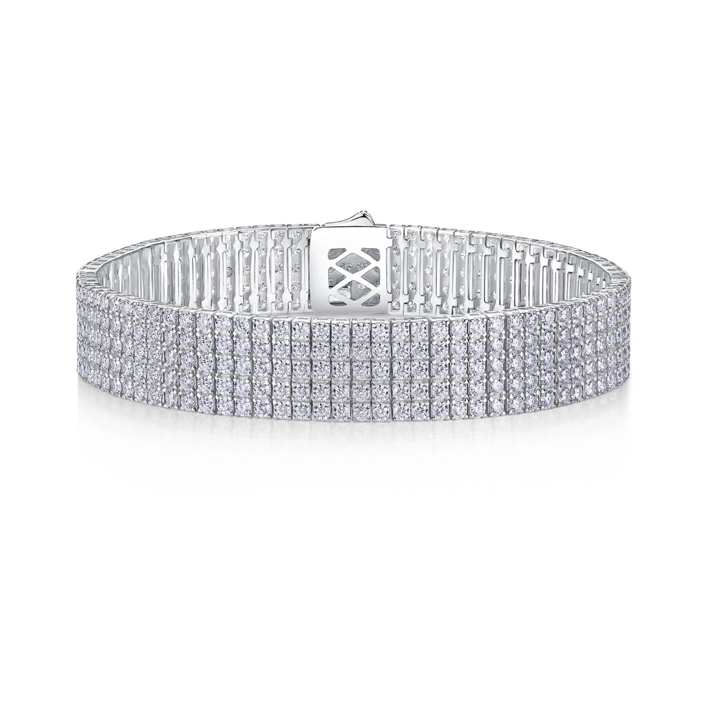 Multi-Row Moissanite Tennis Bracelet