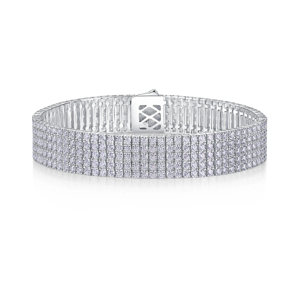 Multi-Row Moissanite Tennis Bracelet