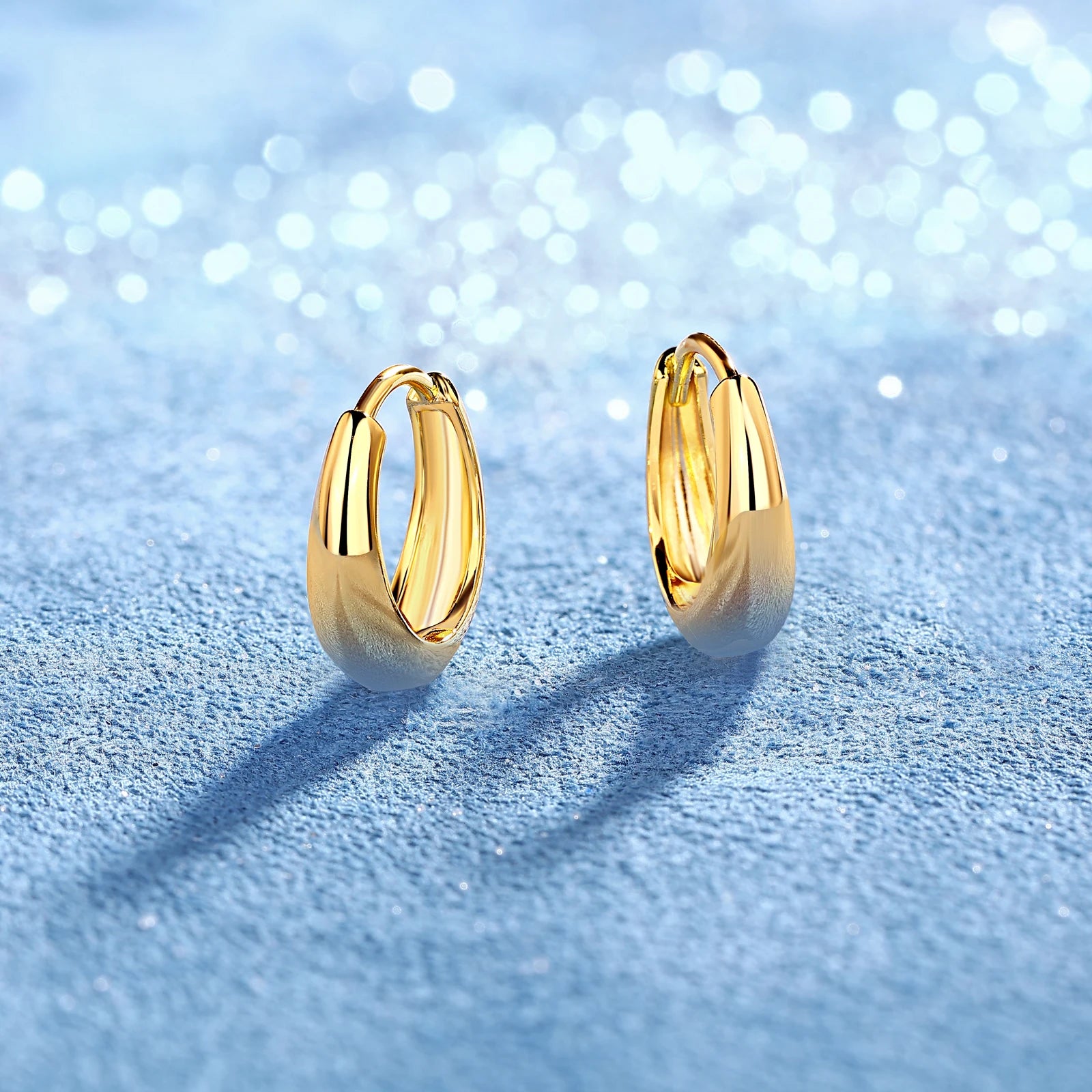 Sterling Silver Huggie Hoop Earrings