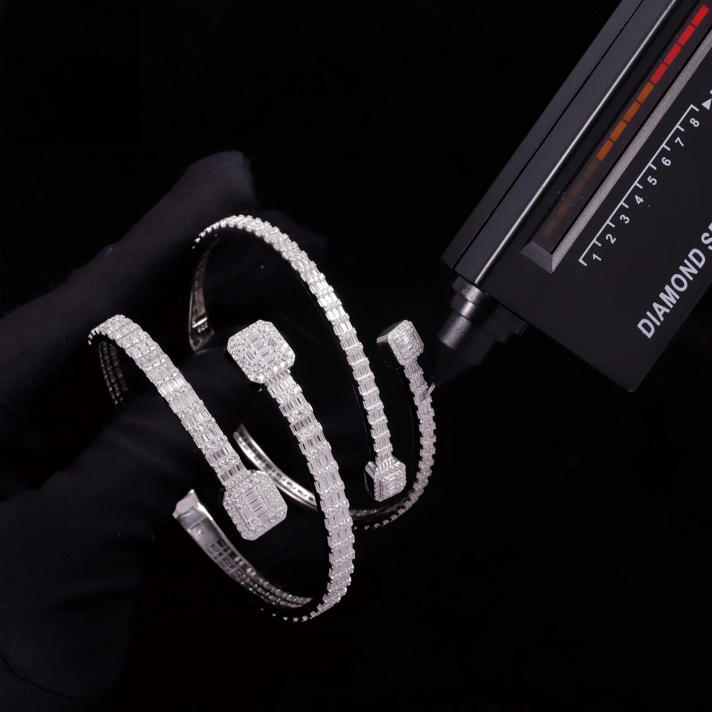 Moissanite Diamond Bangle