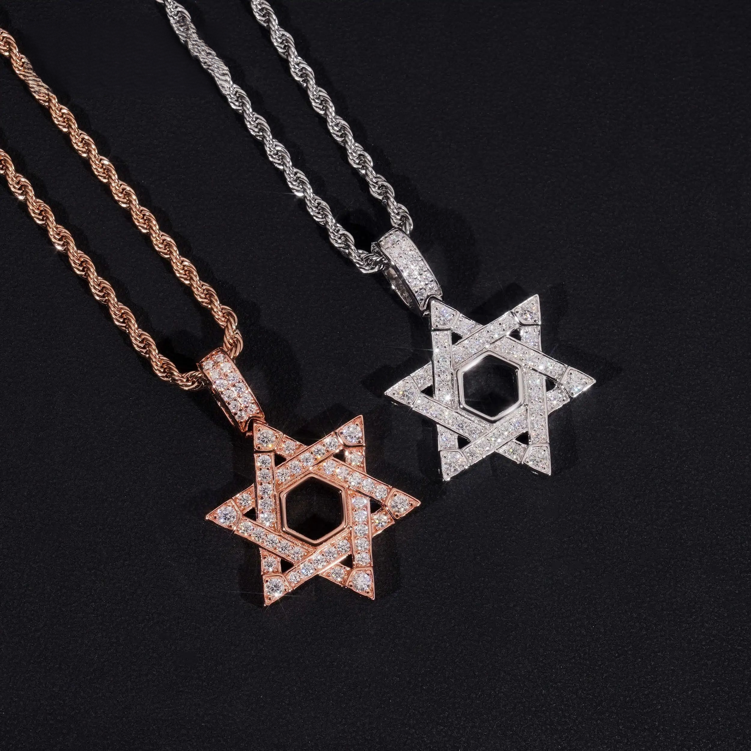 Moissanite Star of David Pendant