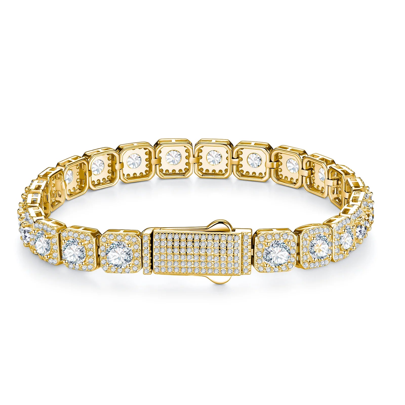 Princess Cut Moissanite Tennis Bracelet