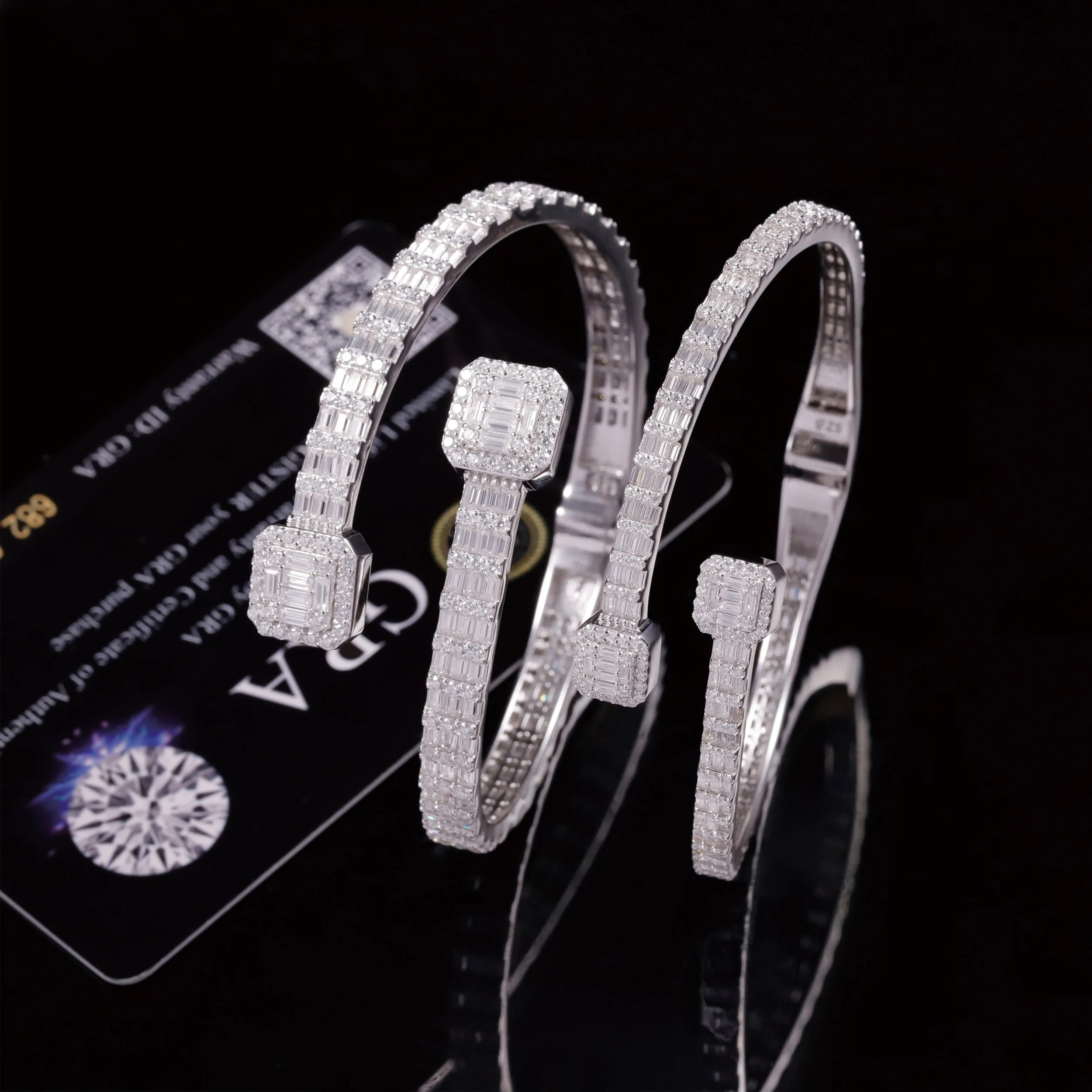 Moissanite Diamond Bangle