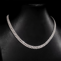 8mm Iced Out Moissanite Cuban Link Chain
