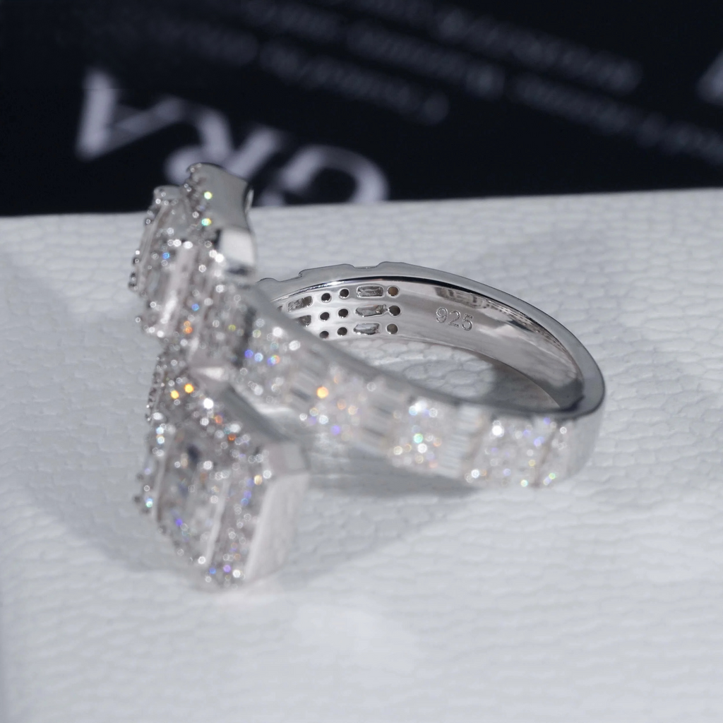 Baguette Cluster Ring