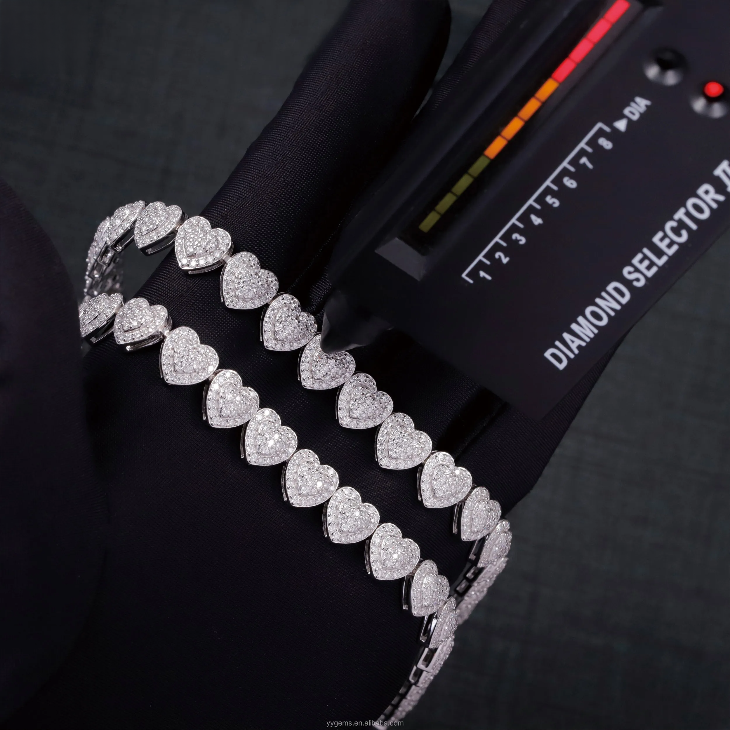 Iced Out Heart Link Chain