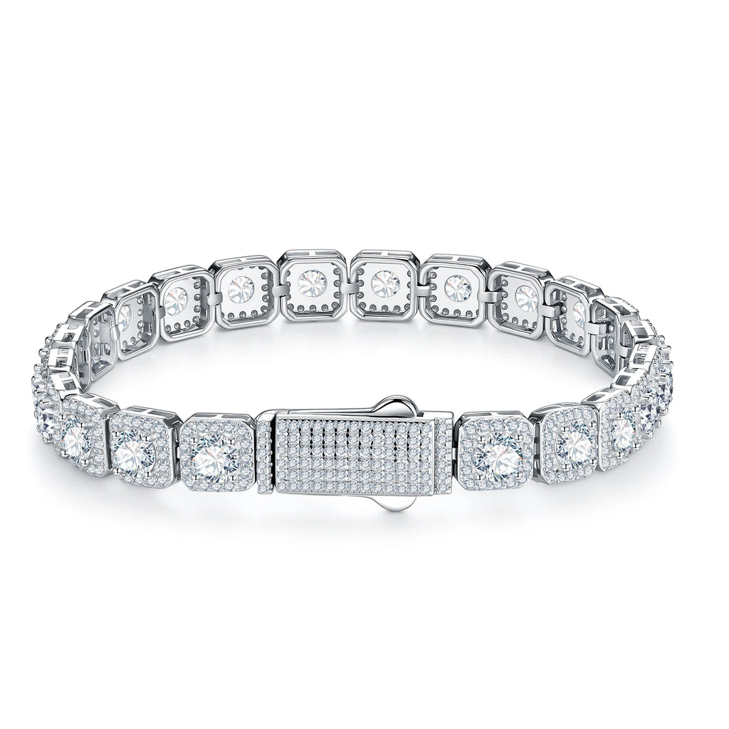 Princess Cut Moissanite Tennis Bracelet