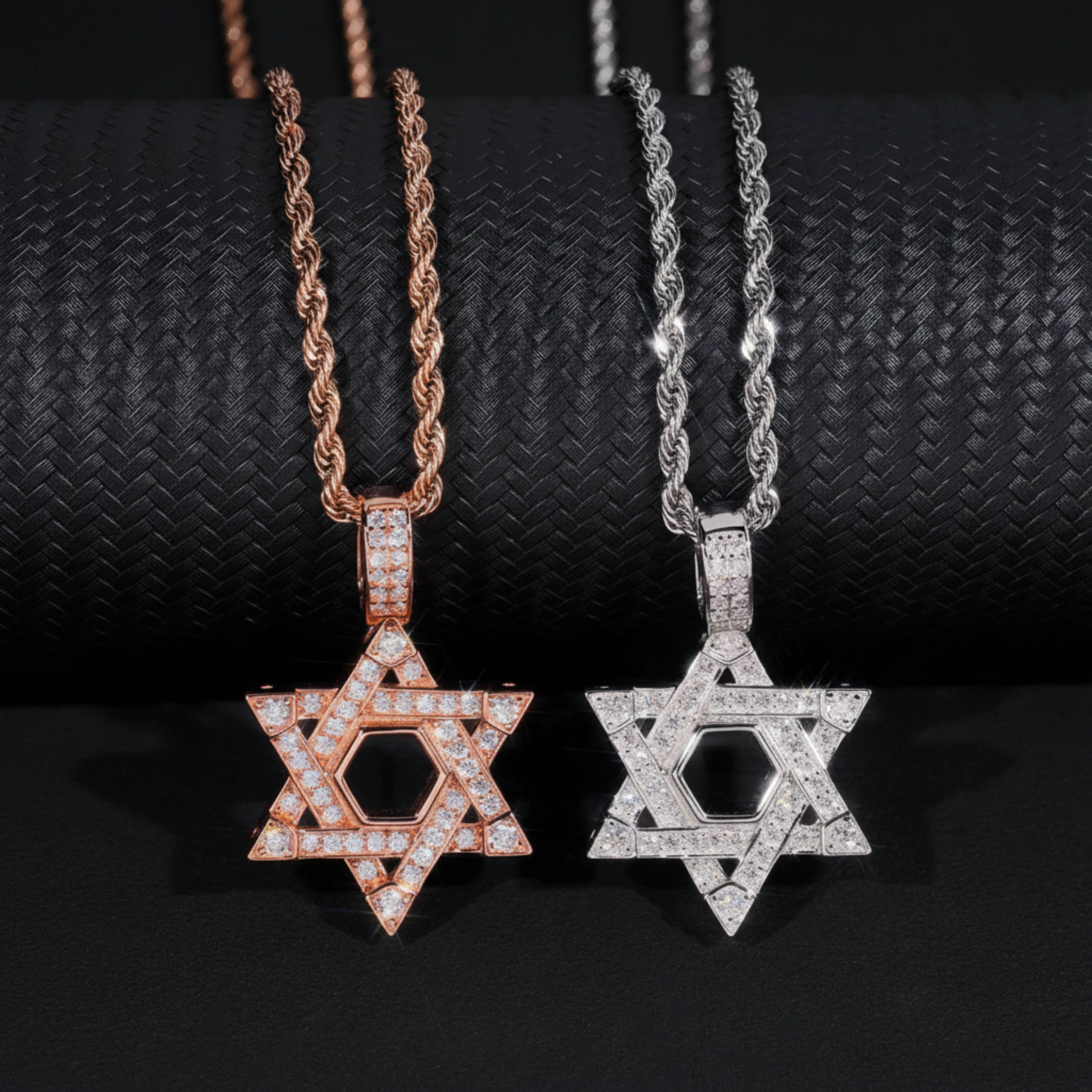 Moissanite Star of David Pendant