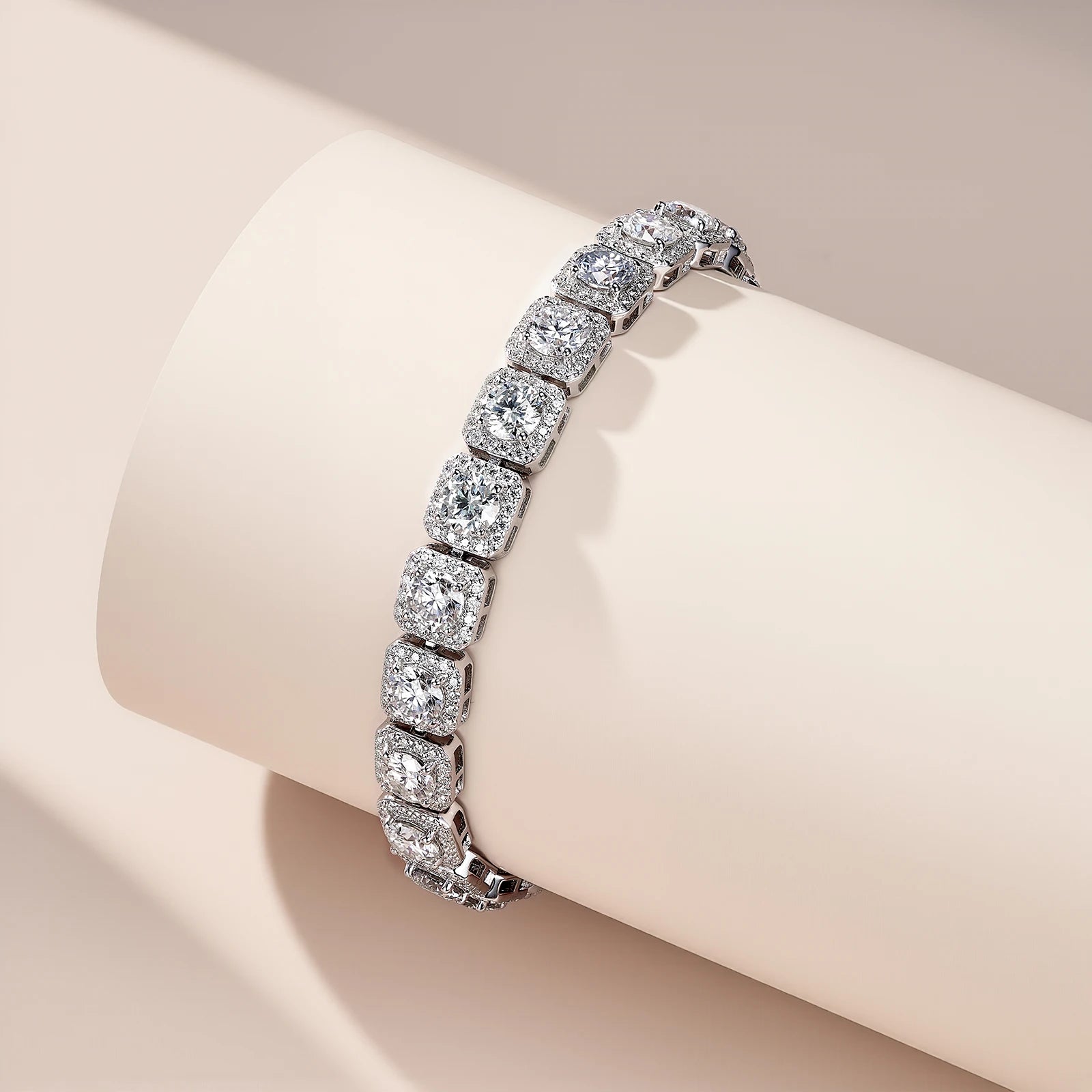 Princess Cut Moissanite Tennis Bracelet