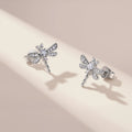 Dragonfly Moissanite Stud Earrings
