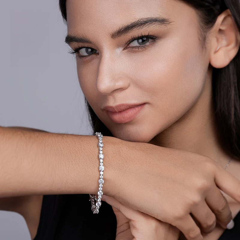 Staggered Tennis Bracelet