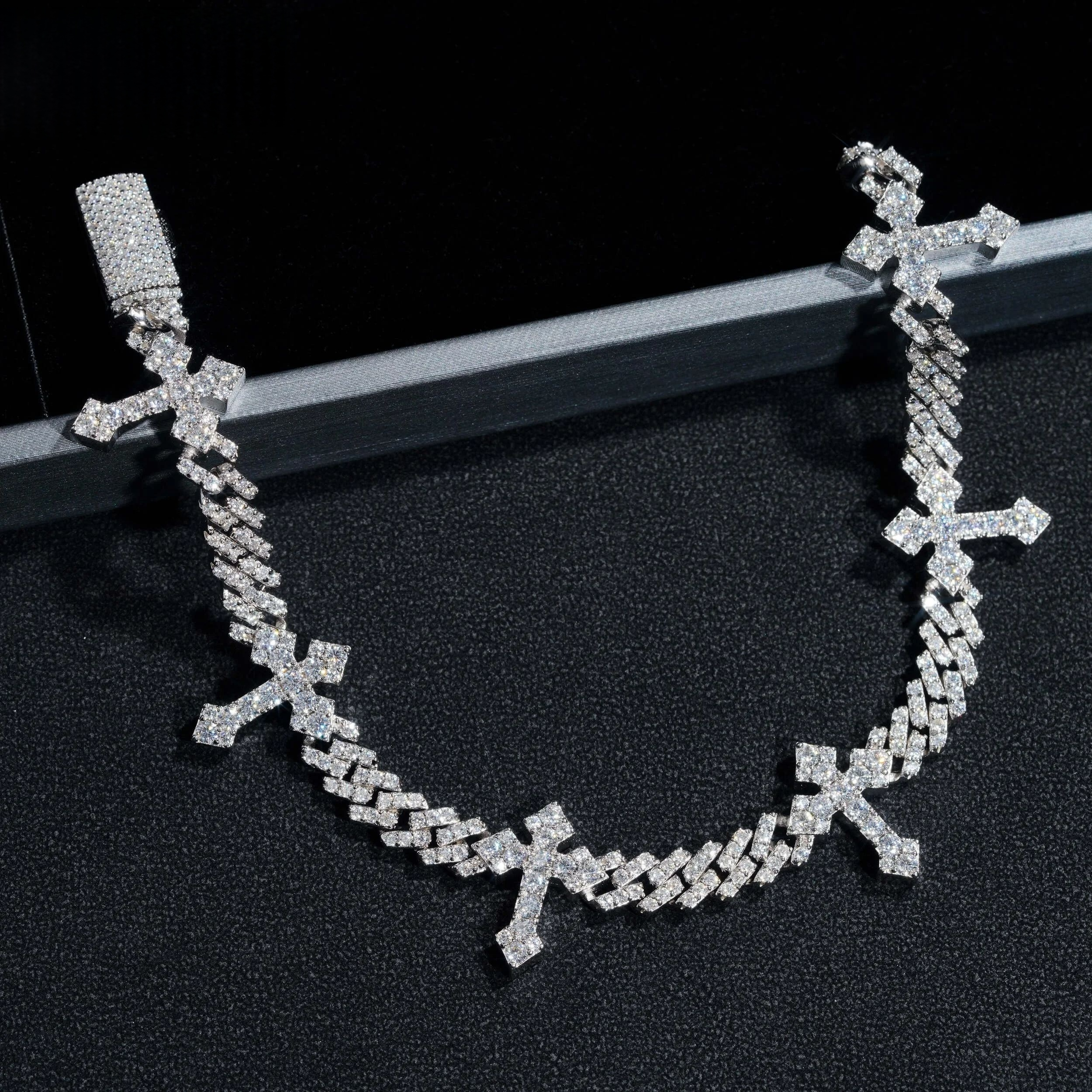 Cross Cuban Link Bracelet