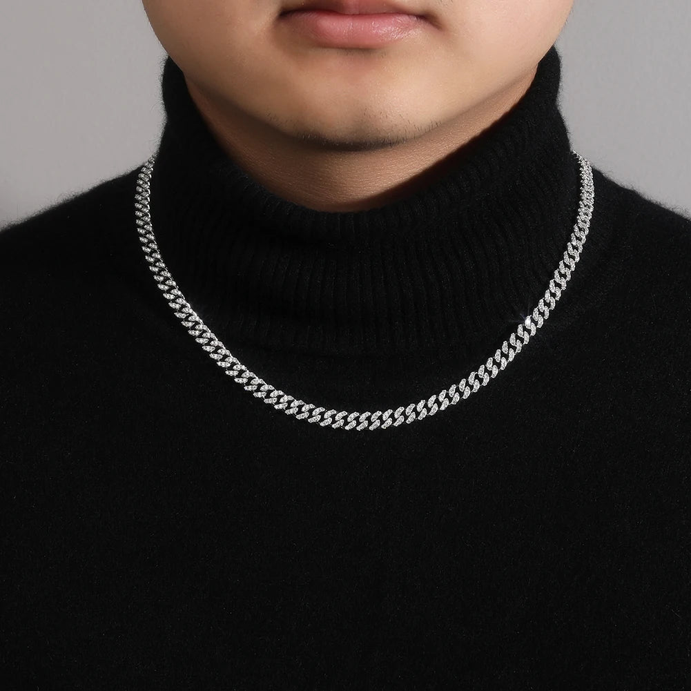 6mm Iced Out Cuban Link Chain