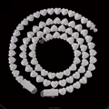 Iced Out Heart Link Chain