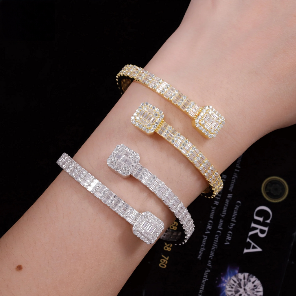 Moissanite Diamond Bangle