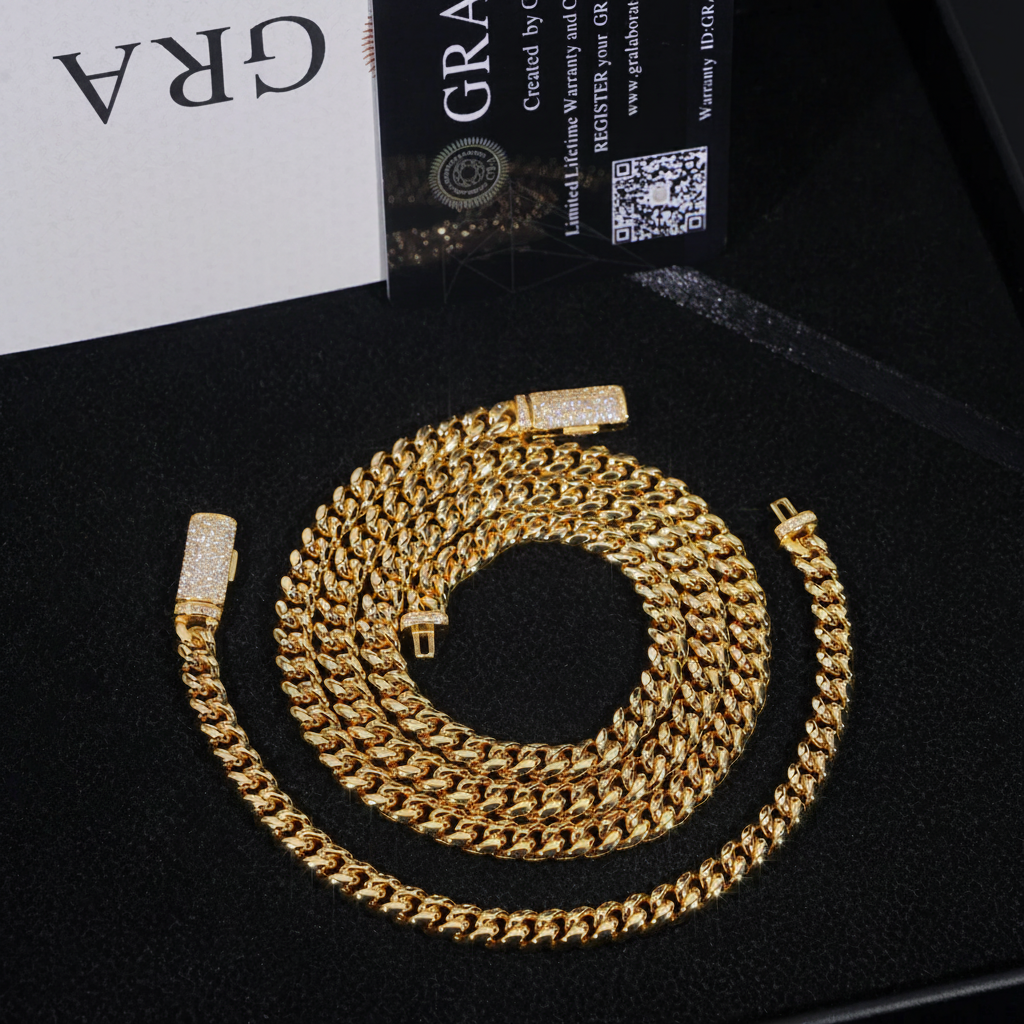 6mm Classic Moissanite Cuban Chain