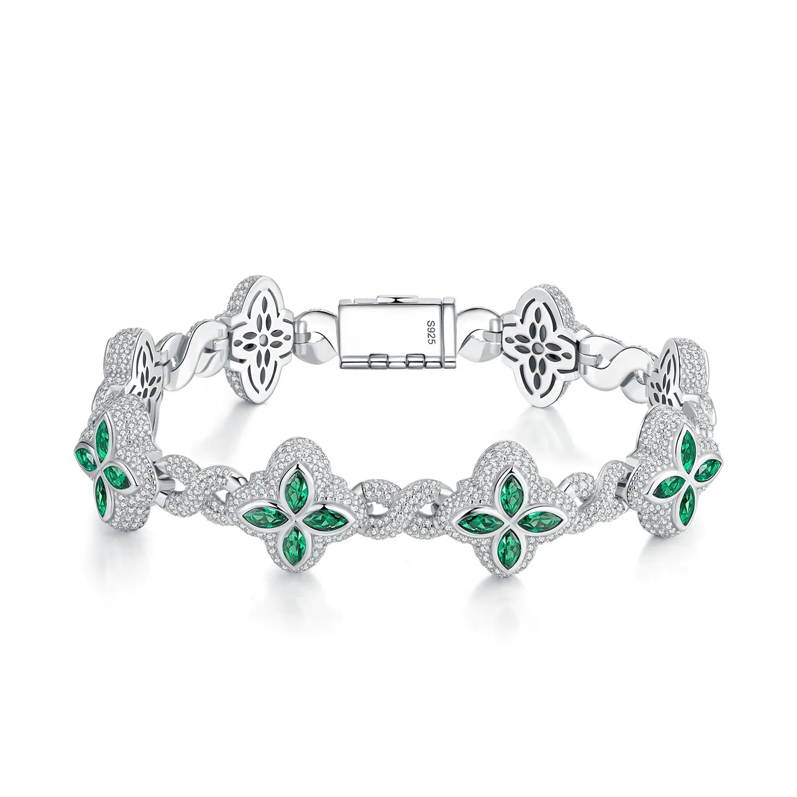 Colorful Clover Link Bracelet