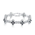 Colorful Clover Link Bracelet