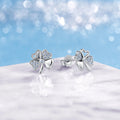 Four Leaf Clover Moissanite Stud Earrings